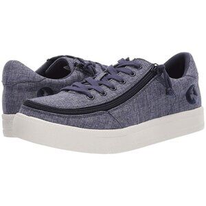 NEW Billy Footwear Women Sneaker Low Top Zip Up Blue Adaptive Size 9 M BY91